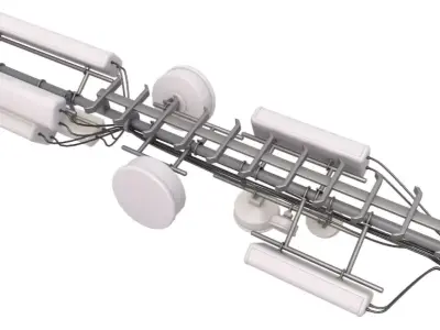 Large Cell Phone Tower 3D model