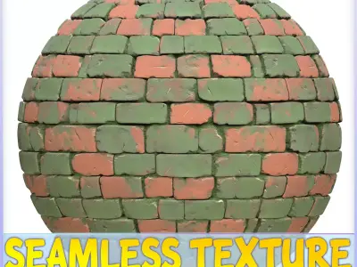  Stylized Wall Seamless Texture Texture 2