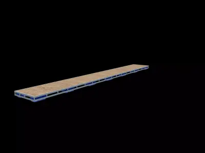 floating docks 03 3D model