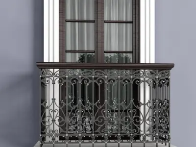 Windows and doors in the style of modern classics 2 3D model