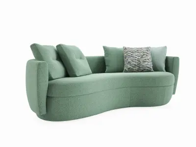Ipanema Sofa Curved 3D model