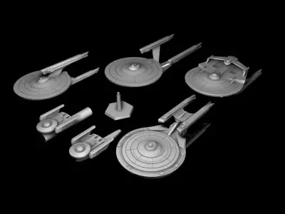 Star Trek Wargaming 3d Printset - The first Movies 3D print model