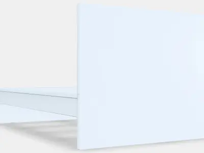 MALM high bed frame 1 Low-poly 3D model