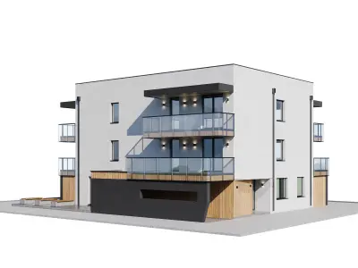 Modern house 3D model