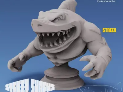 Street Sharks - Streex - Animated Series  3D print model
