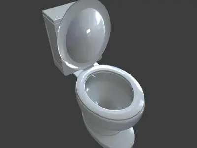 Toilet Low-poly 3D model
