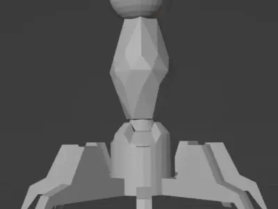 Alien Claw Lamp Low-poly 3D model