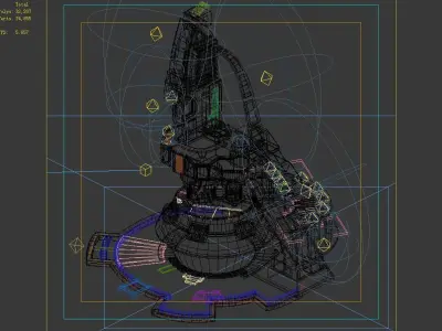 Mechanical Building - Occupation Tower 01 3D model