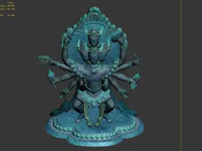 Demon Palace - Religion - Avalokitesvara 05 3D model