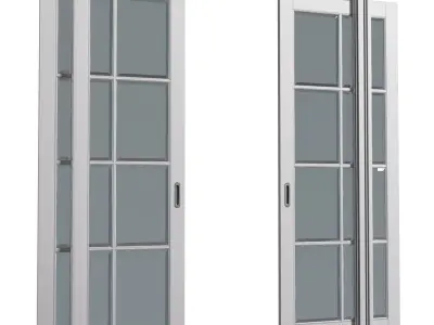 French  Sliding Doors classic style 3D model
