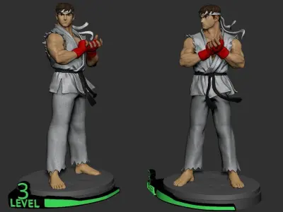 Ryu Street Fighter Alpha 3D print model