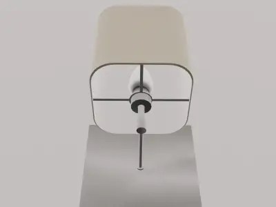 Wall Mounted Lamp Sconce Brushed Metal 3D model