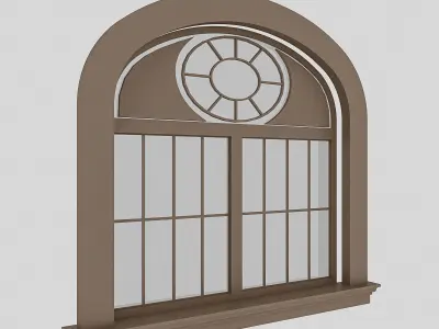 Pavilion Window 2 Low-poly 3D model