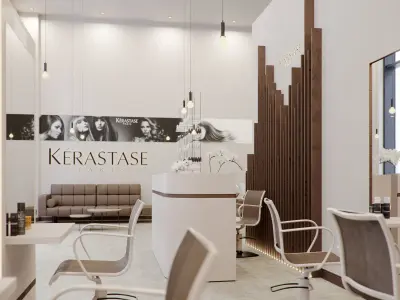 Corona - C4D Scene files - Salon Scene interior 3D model 3D model