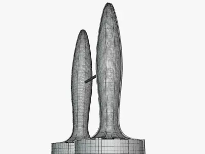 Future skyscraper 2023 3D model