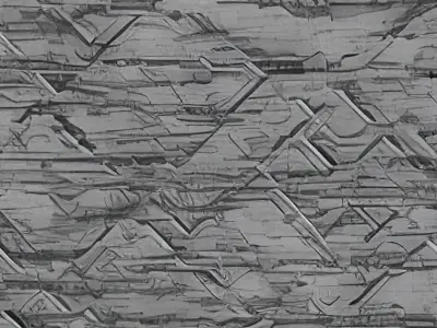 40 Seamless Sci-fi Patterns - INTERSECTING Texture