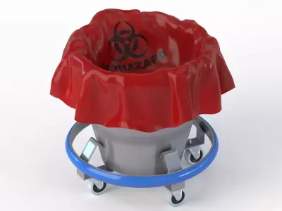 Kick Bucket Low-poly 3D model