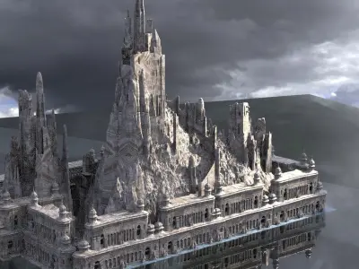 Saracen Fortress Castle 1 3D model