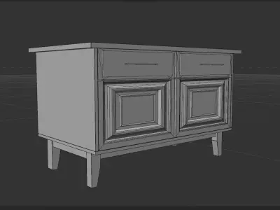 bedside table ussr Free 3D model