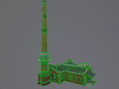factory building Free 3D model