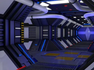 Sci Fi Corridor  3D model