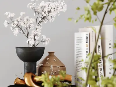 Decorative Set 159 Low-poly 3D model