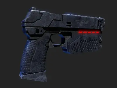 The Lawgiver Judge Dredd 3D model