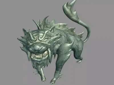 Gang Indoor - Feng Shui Matrix - White Tiger Stone 3D model