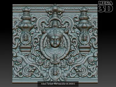 Indian Temple Wall basrelief Pack 240613
