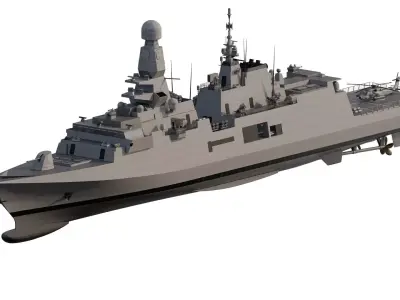Spanish navy mutlirole frigate 3D model