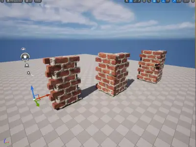 MODULAR WALL Low-poly 3D model purchase