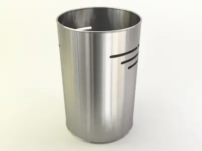 Bin in fancy metals and colors 3D model