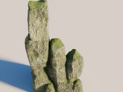Rock 2 Low-poly 3D model