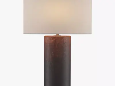 Ombre Distressed Leather Table Lamp 3D model