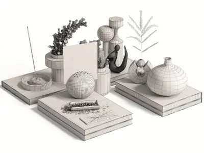 Decorative set 34 Corona 3D model
