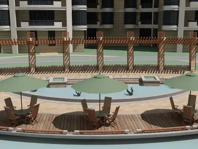 Residential City Block 3D model