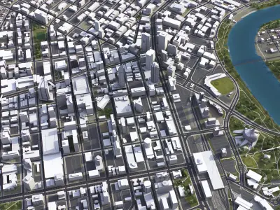 Winnipeg Low-poly 3D model