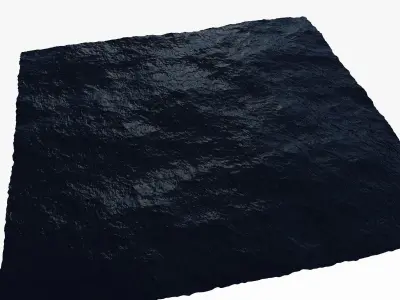 Ocean square of water 3D model