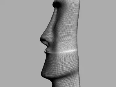 Moai Statue 3d Model 3D model