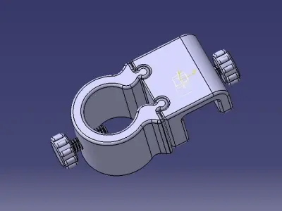 Aquarium Pipe Clip 20mm 3D print model