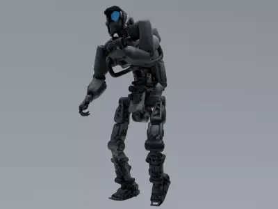 Scifi Soldier - Operator 004 Low-poly 3D model