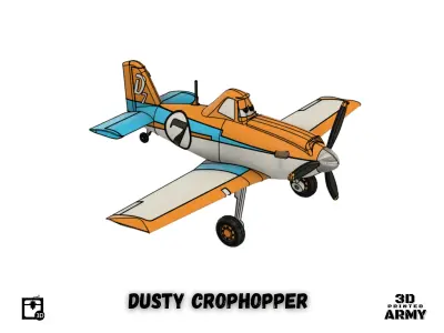 Dusty Crophopper from Planes franchise - STL files  3D print model