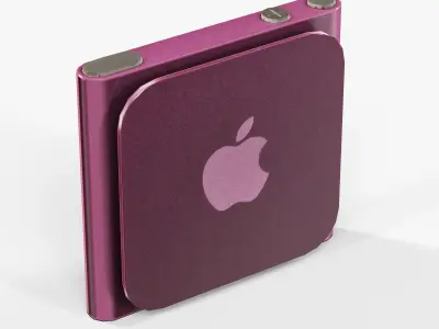 Apple iPod nano 6 Generation digital media player Low-poly 3D model