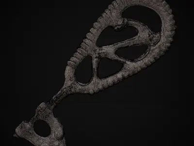 Brass Viking Key 3D Print 3D print model