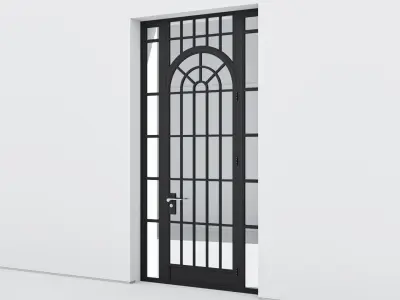 Aluminium door 330 3D model