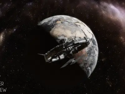 Sci-Fi Space Station 3D model purchase