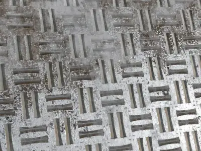 Diamond Metal Plate Anti-Slip Two PBR Seamless Texture