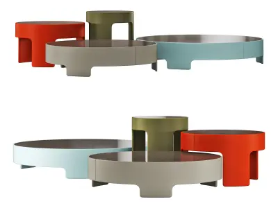 roche bobois cuba libre 3 cocktail table 3D model