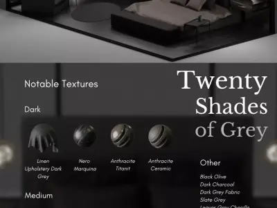 Ellmodel Stylish Isometric Bedroom - Modified Free 3D model