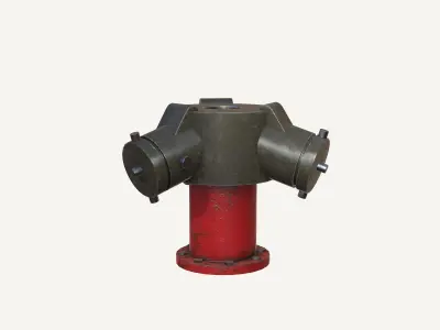 Water Hydrant Low-poly 3D model